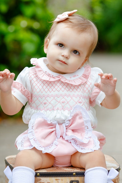 Hand Smocked and Embroidered Baby Dresses