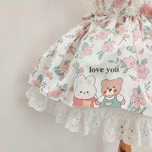 Load image into Gallery viewer, &quot;FLOWER FAIRY&quot; Peachy Floral Baby/Toddler Dress &amp; Hairband Set SALE SALE SALE
