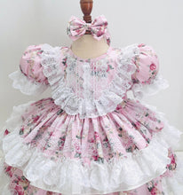 Load image into Gallery viewer, NEW SEASON &quot;MARIPOSA&quot; FLORAL Spanish Lace Dress &amp; Hair Bows
