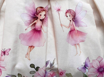 PRE-ORDER❣️NEW🤩FLOWER FAIRIES🧚🧚🏻‍♀️CUSTOM PRINT COTTON SKIRT SET🎀🎀