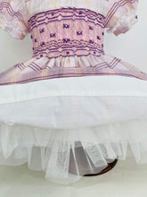 Load image into Gallery viewer, NEW SEASON &quot;JUSTINE&quot;  Organza Handsmocked Dress &amp; Hair Accessories
