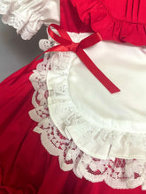 Load image into Gallery viewer, NEW &quot;TERESA&quot; RED SPANISH Dress, Bows &amp; Apron
