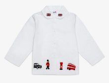 Load image into Gallery viewer, BOYS &quot;LONDON&quot; Cotton/Poplin Embroidered PJ &amp; Gift bag SALE SALE SALE
