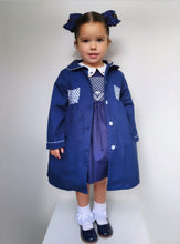 Load image into Gallery viewer, Vintage-Voyage &quot;OCTOBER&quot; Traditional Hand-Smocked Trench Coat. REDUCED TO CLEAR
