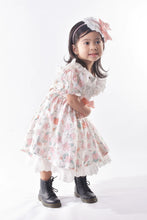 Load image into Gallery viewer, &quot;FLOWER FAIRY&quot; Peachy Floral Baby/Toddler Dress &amp; Hairband Set SALE SALE SALE
