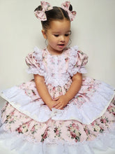 Load image into Gallery viewer, NEW SEASON &quot;MARIPOSA&quot; FLORAL Spanish Lace Dress &amp; Hair Bows
