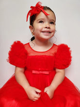 Load image into Gallery viewer, RED &quot;STELLA&quot; Tulle Special Occasion Dress &amp; Headband Set SALE SALE SALE
