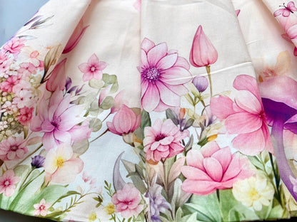 PRE-ORDER❣️NEW🤩FLOWER FAIRIES🧚🧚🏻‍♀️CUSTOM PRINT COTTON SKIRT SET🎀🎀