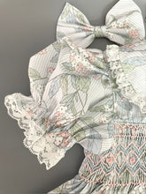 Load image into Gallery viewer, NEW SEASON  &quot;MONA&quot;  Hand-Smocked Dress, Panties &amp; Hair Accessories
