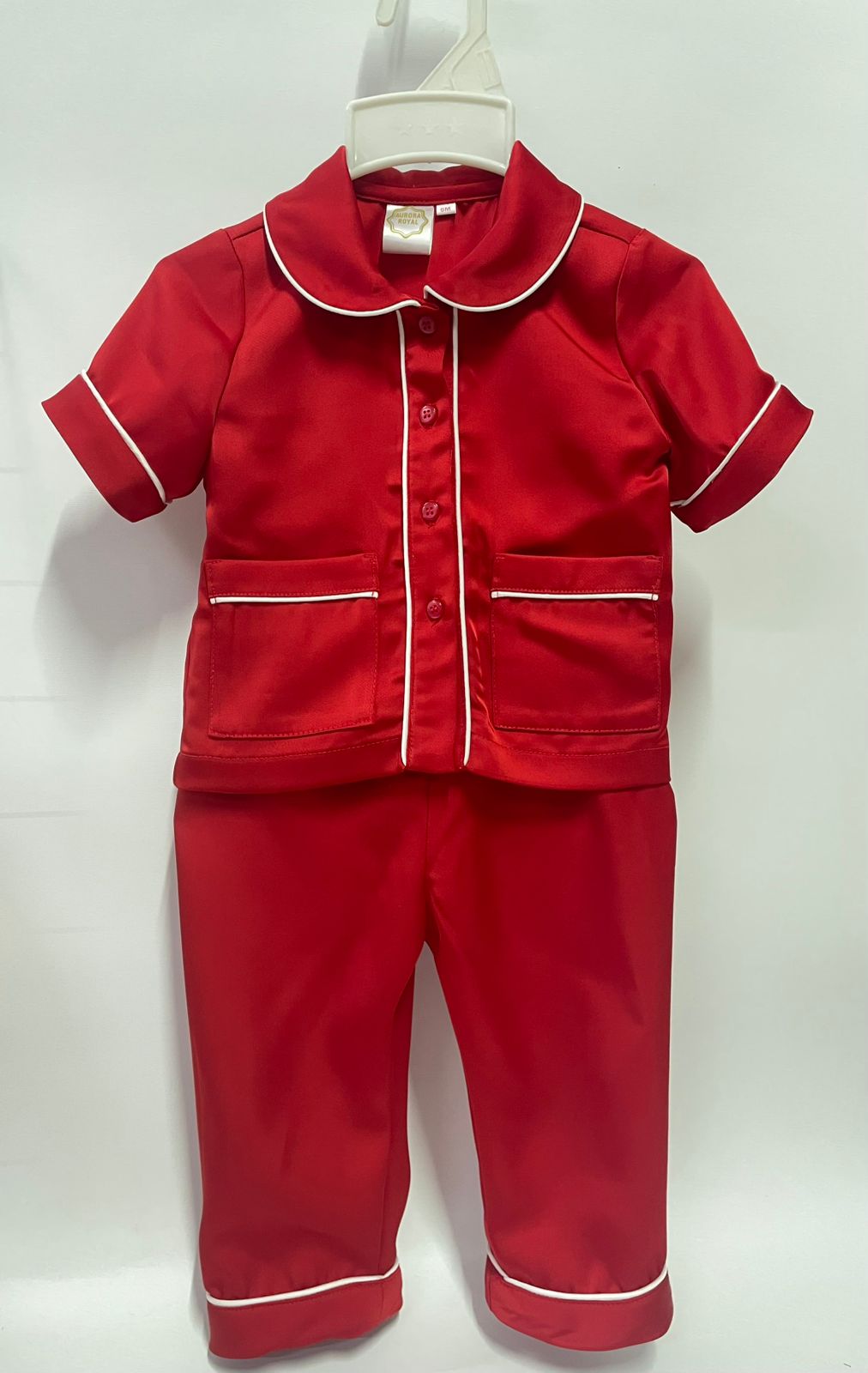 PRE-ORDER‼️NEW🎄HOLLY SILK/SATIN BOYS RED♥️DRESSING GOWN & PYJAMA SET👑 pyjama set