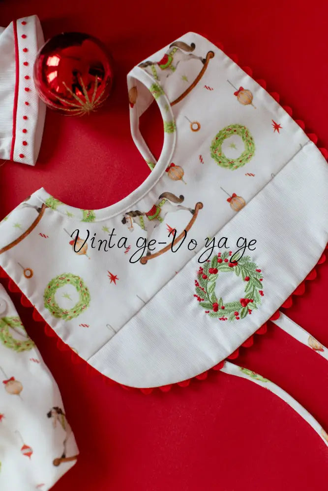 FESTIVE FUN🎉🎄 HAND-SMOCKED🧵🪡DRESS,PANTIES,BIB & BOWS OR HEADBAND 🎀 Baby & Toddler Dresses