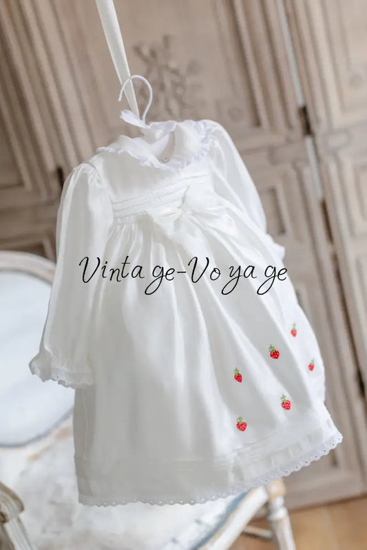 NEW🤩ANGEL👼WHITE HAND-EMBROIDERED🧵🪡BABY DRESS,BIB,BLOOMERS,HEADBAND SET🍓🍓🍓 Baby & Toddler Dresses