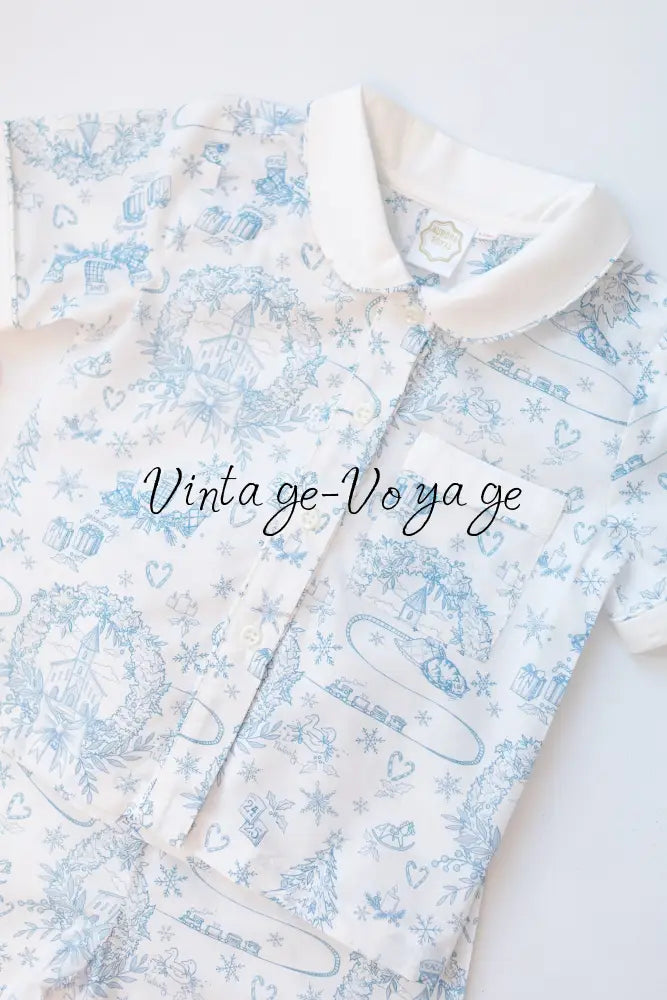 NEW🤩Boys Blue Custom Print❄️❄️Pyjamas & Dressing Gown Set😴 - pyjama set