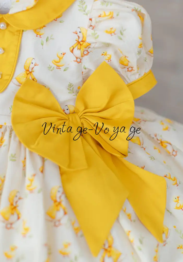NEW🤩DAKOTA CLASSIC COTTON DUCK🐥CUSTOM PRINT🧚DRESS KNICKERS & BOWS🎀 Baby & Toddler Dresses