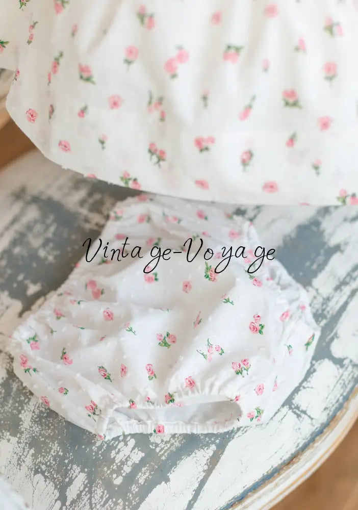 NEW☀️DAKOTA CLASSIC SWISS DOT COTTON FLORAL🌸🌺PRINTED DRESS KNICKERS & BOWS🎀 Baby & Toddler Dresses