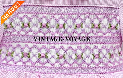 PRE ORDER&GET NEXT WEEK! NEW! EMMA PALE LILAC FRONT & BACK HAND SMOCKED DRESS,PANTIES & HAIR ACCESSORIES Baby & Toddler