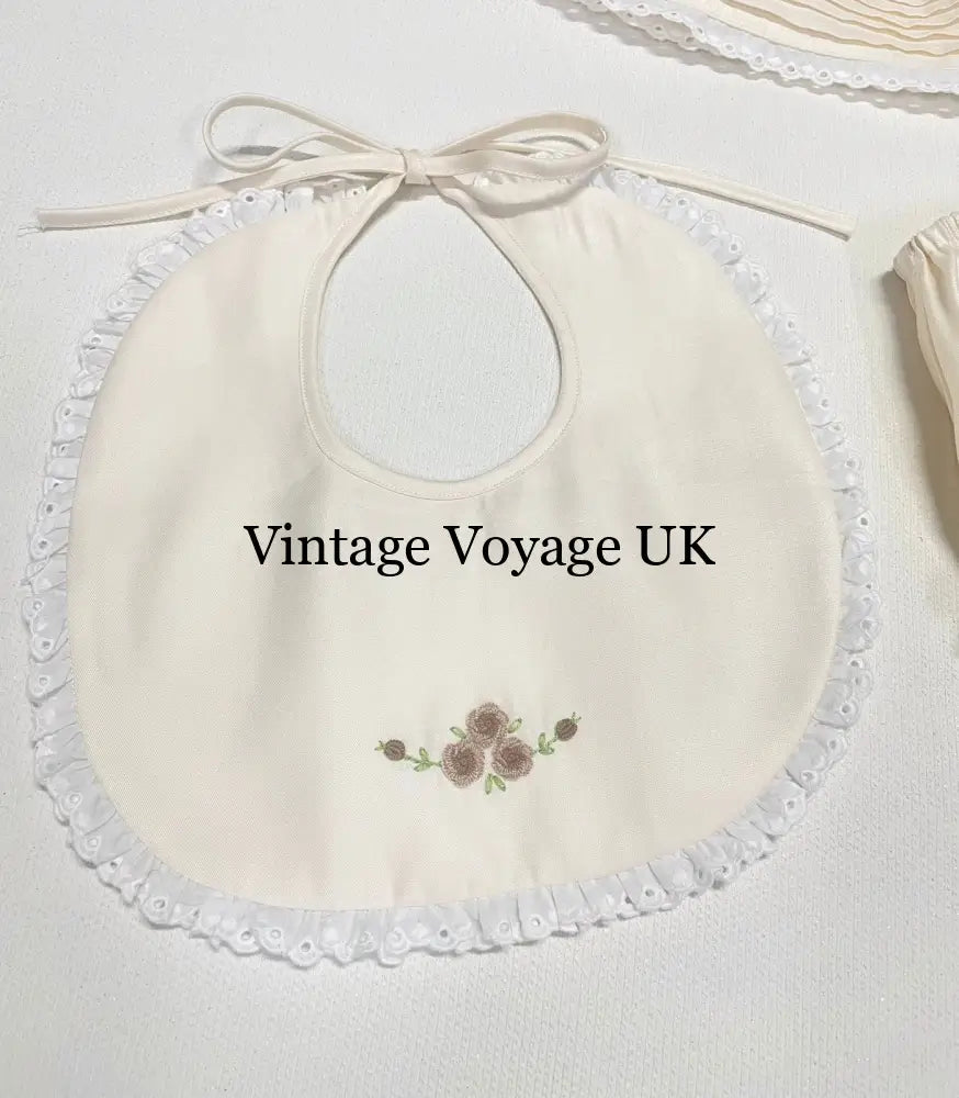 PRE-ORDER‼️NEW🤩FIONA👼CHAMPAGNE HAND-EMBROIDERED🧵🪡BABY DRESS,BIB,BLOOMERS,HEADBAND SET Baby & Toddler Dresses