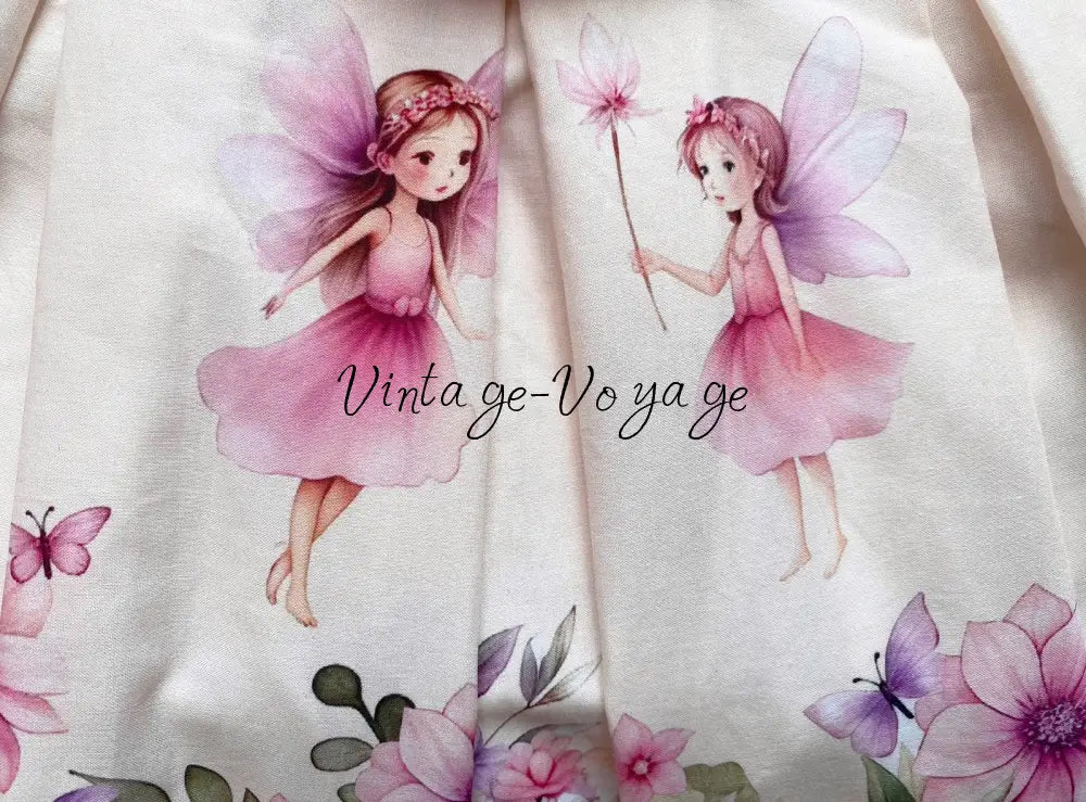 NEW🤩FLOWER FAIRIES🧚🧚🏻‍♀️CUSTOM PRINT COTTON SKIRT SET🎀🎀 Baby & Toddler Outfits