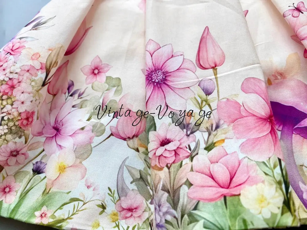 NEW🤩FLOWER FAIRIES🧚🧚🏻‍♀️CUSTOM PRINT COTTON SKIRT SET🎀🎀 Baby & Toddler Outfits