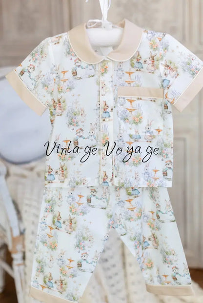 NEW😍FLUFFYTAILS🐇🐇BOYS DRESSING GOWN & PYJAMA SET👦 pyjama set