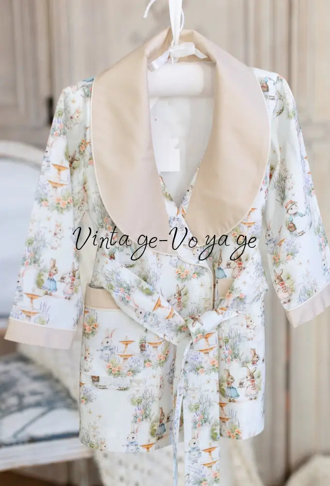 NEW😍FLUFFYTAILS🐇🐇BOYS DRESSING GOWN & PYJAMA SET👦 pyjama set