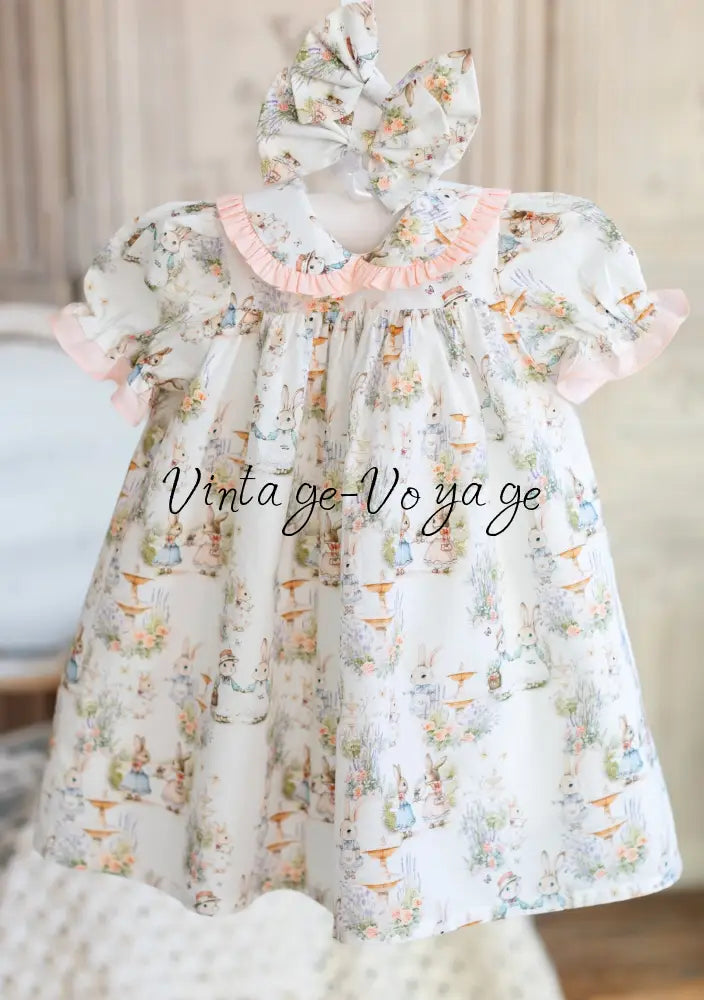 NEW😍FLUFFYTAILS🐇🐇NIGHTDRESS DRESSING GOWN AND HAIR BOWS OR HEADBAND🎀🎀 pyjama set