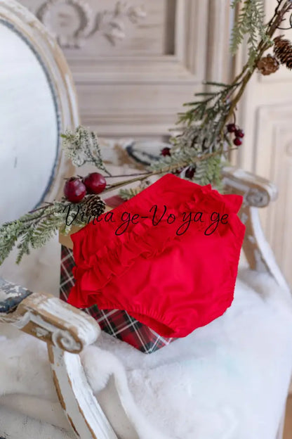 NEW🎄GLORIA HAND-SMOCKED🧵🪡RED❤️CHRISTMAS🧵🪡DRESS & ACCESSORIES🎀 - Baby & Toddler Dresses