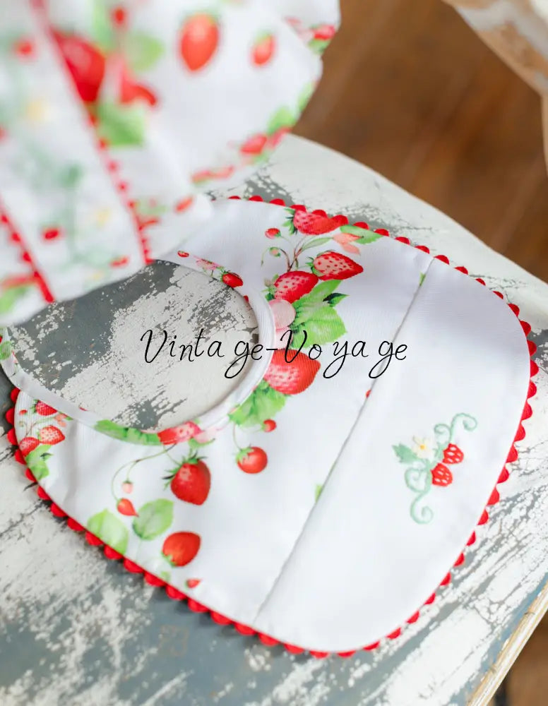 NEW! JUICY 🍓CUSTOM PRINT HAND-EMBROIDERED 🧵🪡ROMPER BIB & HAIR BOWS OR HEADBAND 🎀🎀 Baby & Toddler Outfits