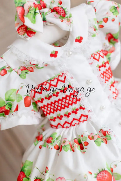 NEW! JUICY HAND-EMBROIDERED🧵🪡DRESS BOWS OR HEADBAND 🎀 Baby & Toddler Dresses