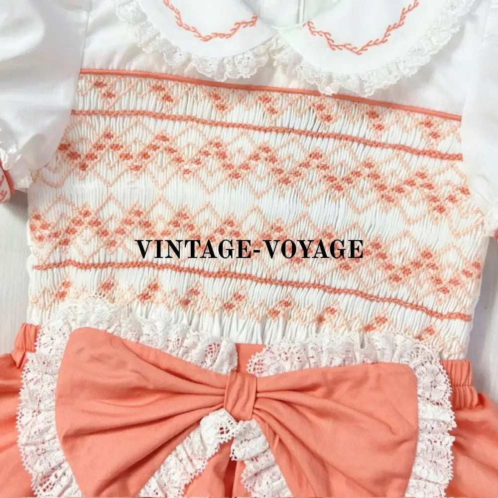 NEW! JULIE PEACHY/ORANGE 👑BABY SKIRT SET BIB SUN HAT & HEADBAND OR BOWS Baby & Toddler Outfits