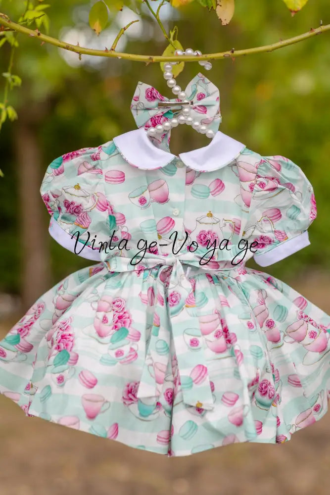 NEW💕PARTY🥳🎉HAND-SMOCKED🧵🪡PEARLS DETAILS DRESS & ACCESSORIES🎀 - Baby & Toddler Dresses