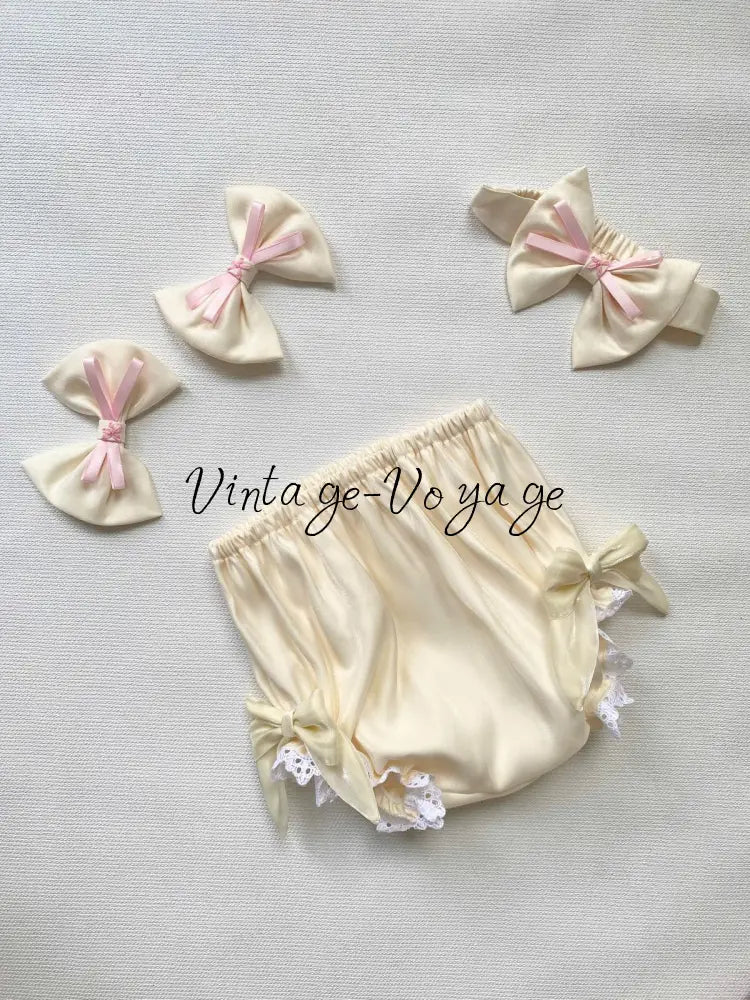 NEW!SPARKLE👼BISCUIT HAND-EMBROIDERED🧵🪡BABY DRESS,BLOOMERS,HEADBAND SET Baby & Toddler Dresses