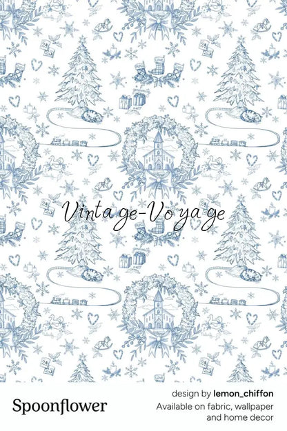 PRE-ORDER & GET IT NEXT WEEK! NEW! Baby/Toddler Girls Blue Christmas Print Nightdress & Dressing Gown Set - pyjama set