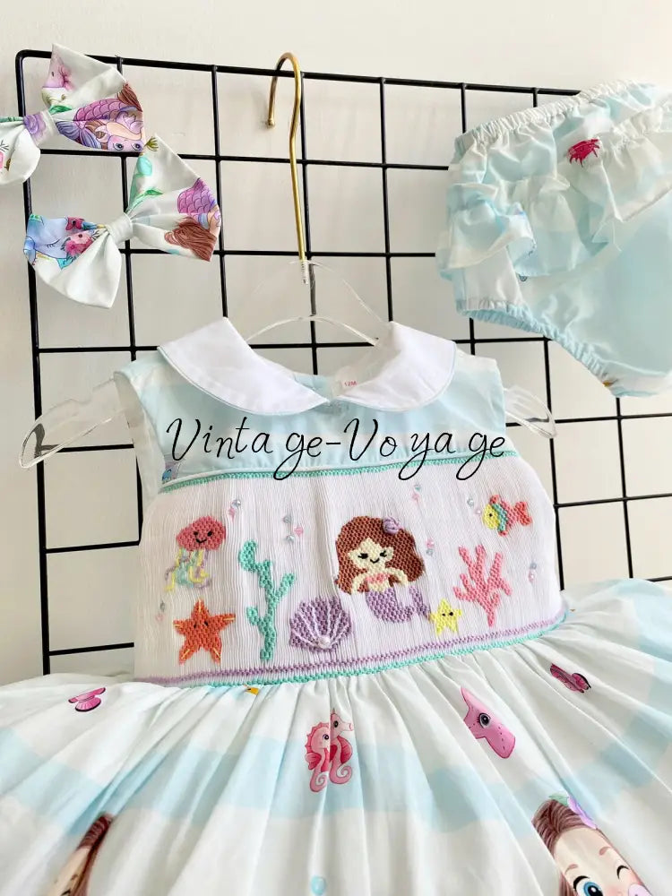 PRE-ORDER & GET IT NEXT WEEK! NEW! CALYPSO CUSTOM PRINT HAND-SMOCKED DRESS & ACCSSORIES - Baby & Toddler Dresses