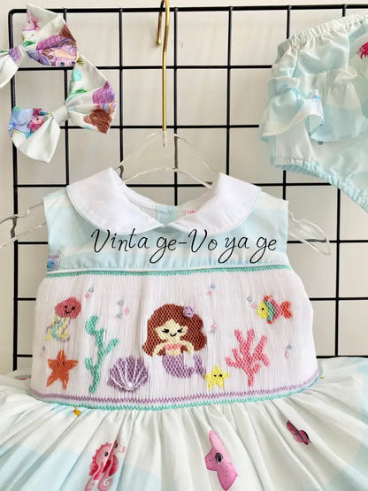 PRE-ORDER & GET IT NEXT WEEK! NEW! CALYPSO CUSTOM PRINT HAND-SMOCKED DRESS & ACCSSORIES - Baby & Toddler Dresses