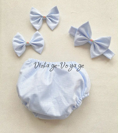 PRE-ORDER & GET IT NEXT WEEK! NEW! DARLING BLUE HAND-SMOCKED DRESS & ACCESSORIES - Baby & Toddler Dresses