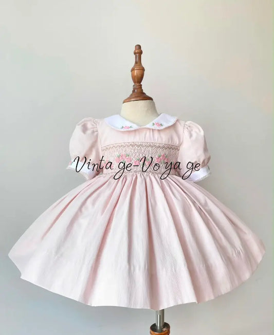 PRE-ORDER&GET IT NEXT WEEK! NEW DARLING CREAM HAND-SMOCKED DRESS & ACCESSORIES - 3M - Baby & Toddler Dresses