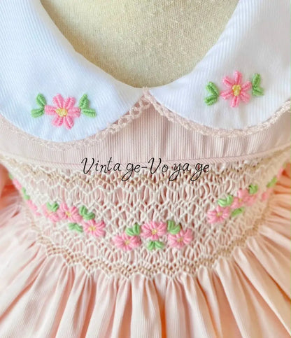 PRE-ORDER&GET IT NEXT WEEK! NEW DARLING CREAM HAND-SMOCKED DRESS & ACCESSORIES - Baby & Toddler Dresses