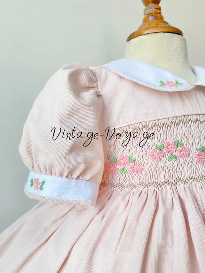 PRE-ORDER&GET IT NEXT WEEK! NEW DARLING CREAM HAND-SMOCKED DRESS & ACCESSORIES - Baby & Toddler Dresses