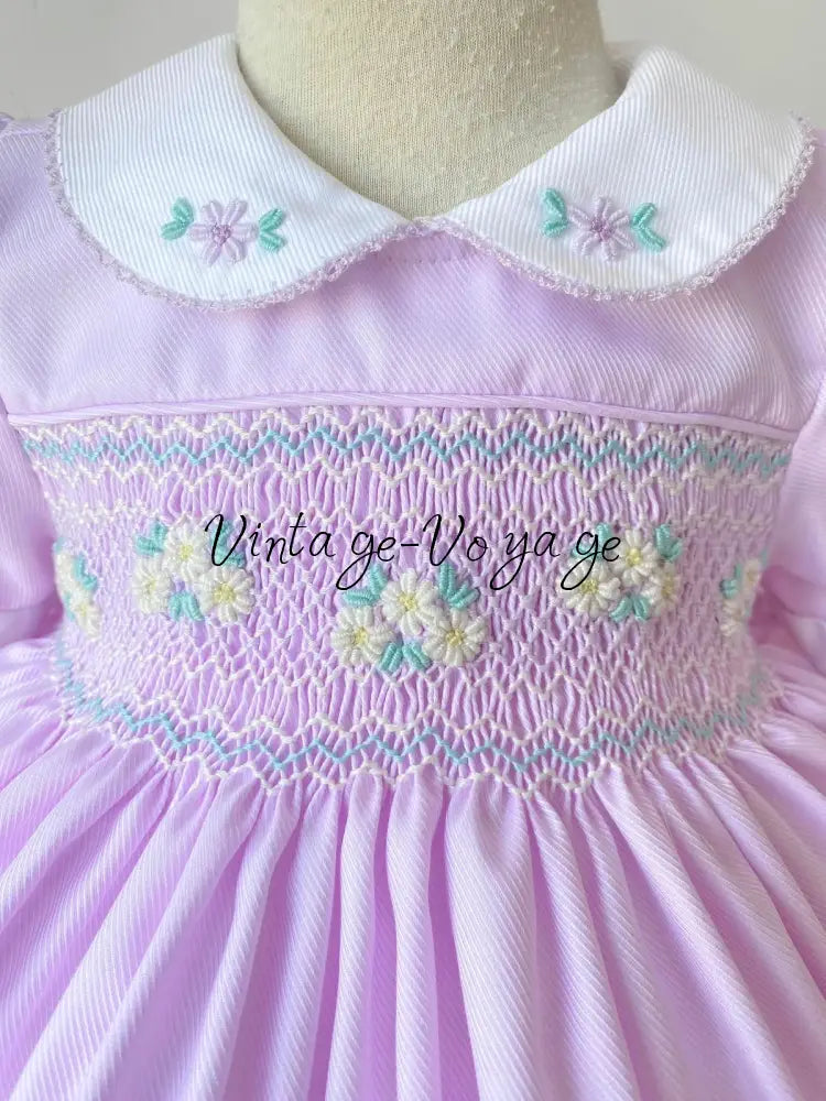 PRE-ORDER&GET IT NEXT WEEK! NEW DARLING LILAC HAND-SMOCKED DRESS & ACCESSORIES - Baby & Toddler Dresses