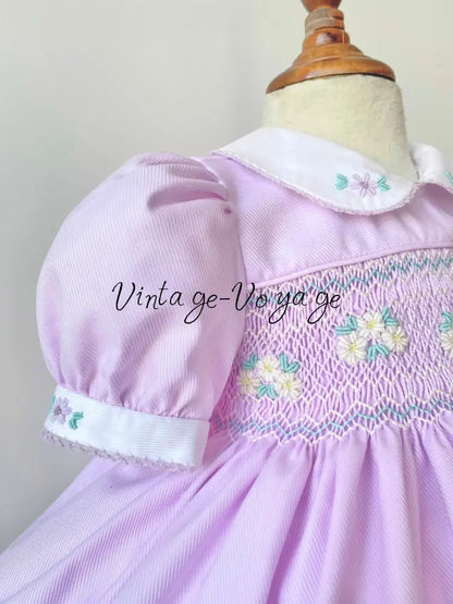 PRE-ORDER&GET IT NEXT WEEK! NEW DARLING LILAC HAND-SMOCKED DRESS & ACCESSORIES - Baby & Toddler Dresses