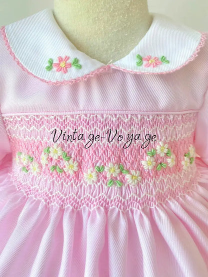 PRE-ORDER&GET IT NEXT WEEK! NEW DARLING PINK HAND-SMOCKED DRESS & ACCESSORIES - Baby & Toddler Dresses