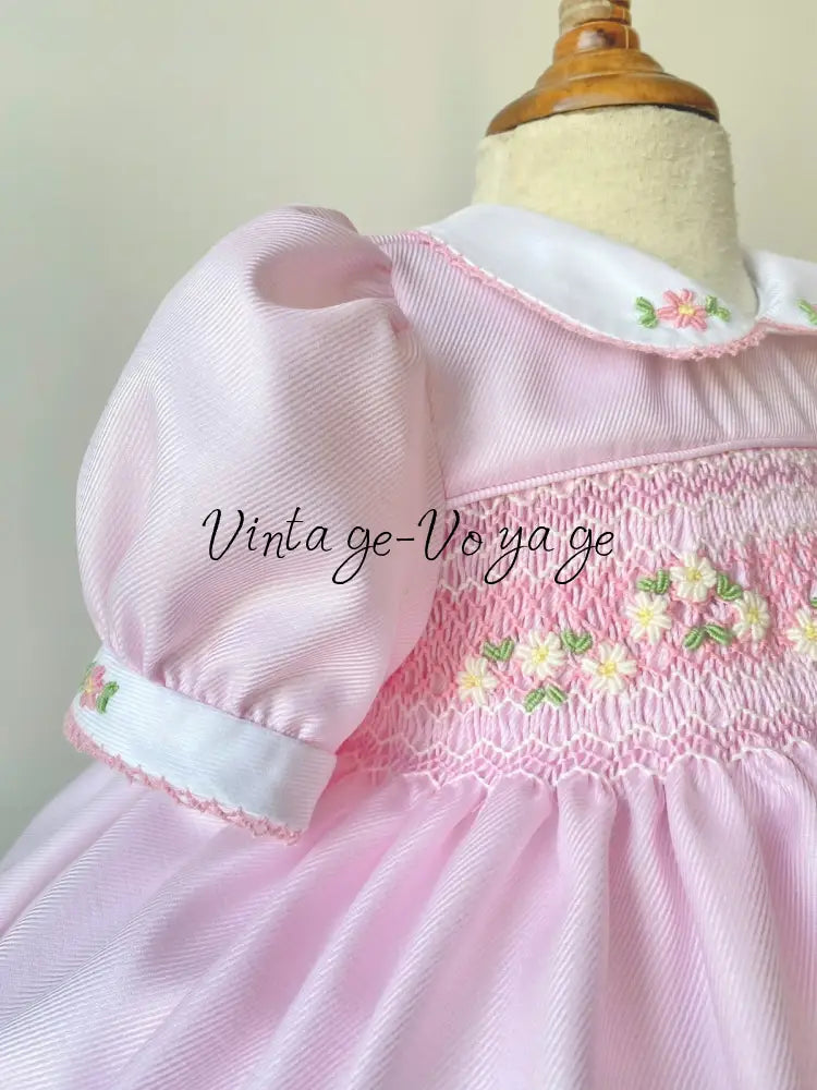 PRE-ORDER&GET IT NEXT WEEK! NEW DARLING PINK HAND-SMOCKED DRESS & ACCESSORIES - Baby & Toddler Dresses