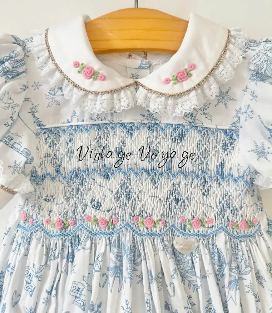 PRE-ORDER & GET IT NEXT WEEK! NEW! MAGGIE BABY GIRLS CUSTOM PRINT HAND-SMOCKED ROMPER & ACCESSORIES - Baby & Toddler