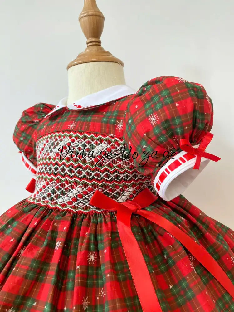 PRE-ORDER & GET IT NEXT WEEK! NEW SEASON! DECEMBER TARTAN HAND-SMOCKED DRESS & ACCESSORIES - Baby & Toddler Dresses