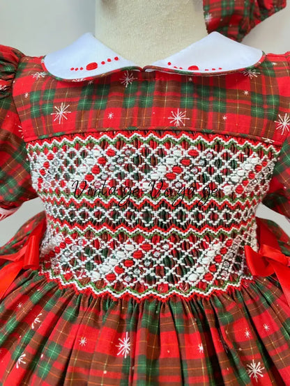 PRE-ORDER & GET IT NEXT WEEK! NEW SEASON! DECEMBER TARTAN HAND-SMOCKED DRESS & ACCESSORIES - Baby & Toddler Dresses