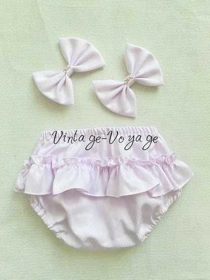 PRE-ORDER & GET IT NEXT WEEK! NEW SEASON! GEMMA HAND-SMOCKED BABY LILAC DRESS & ACCESSORIES - Baby & Toddler Dresses