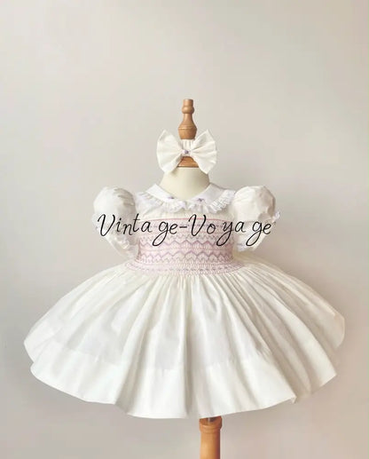PRE-ORDER & GET IT NEXT WEEK‼️NEW SEASON🍁☀️KELLY BISCUIT & LILAC🍨💜HAND-SMOCKED🧵🪡DRESS & ACCESSORIES🎀 - 3M - Baby &