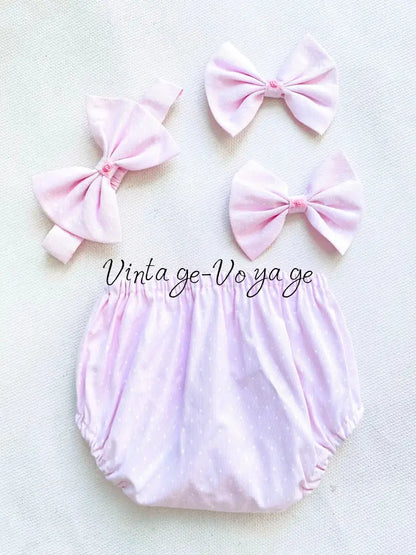 PRE-ORDER & GET IT NEXT WEEK! NEW SEASON! MARGOT PINK HAND-SMOCKED🧵🪡DRESS PANTIES & HAIR ACCESSORIES🎀 - Baby & Toddler