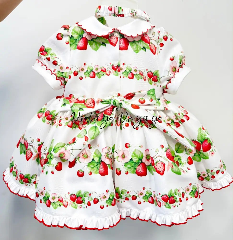 PRE-ORDER & GET IT NEXT WEEK! NEW! STRAWBERRY BLOSSOM HAND-SMOCKED DRESS & ACCESSORIES - Baby & Toddler Dresses